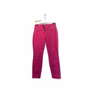 Gap Pink curvy signature skinny ankle chino pant business casual magenta 4
